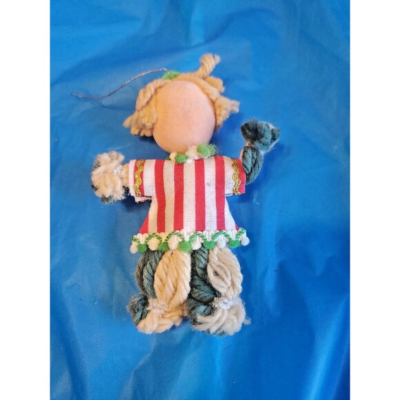Yarn Clown Ornamnet Vintage 5" Christmas Tree Decoration - Picture 2 of 7